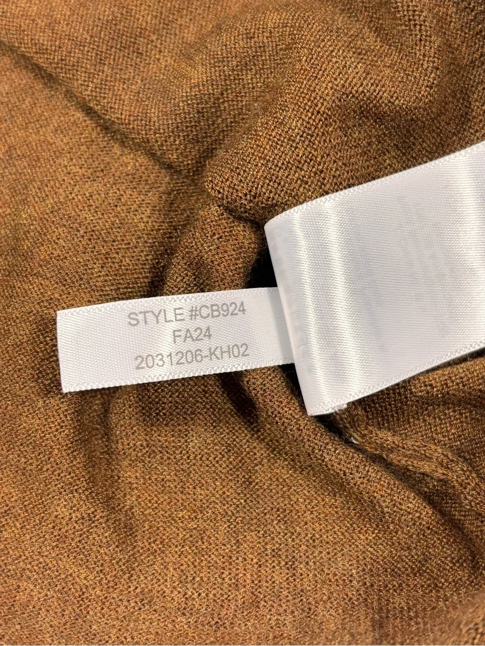 J.Crew Carolyn Fitted Crewneck Brown Sweater Merino Wool XS